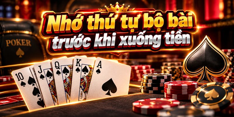 Nắm rõ thứ tự bộ bài và các vòng cược là bước đầu để hiểu cách chơi Poker.