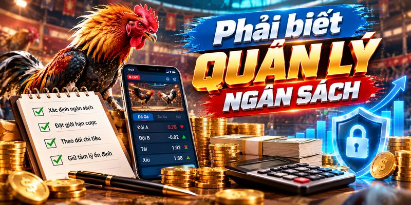 Quản lý ngân sách là yếu tố quan trọng khi theo dõi và lựa chọn kèo đá gà cựa dao.