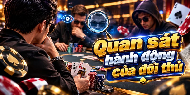 Quan sát hành động của đối thủ giúp người chơi đọc nhịp bàn và đưa ra quyết định phù hợp.